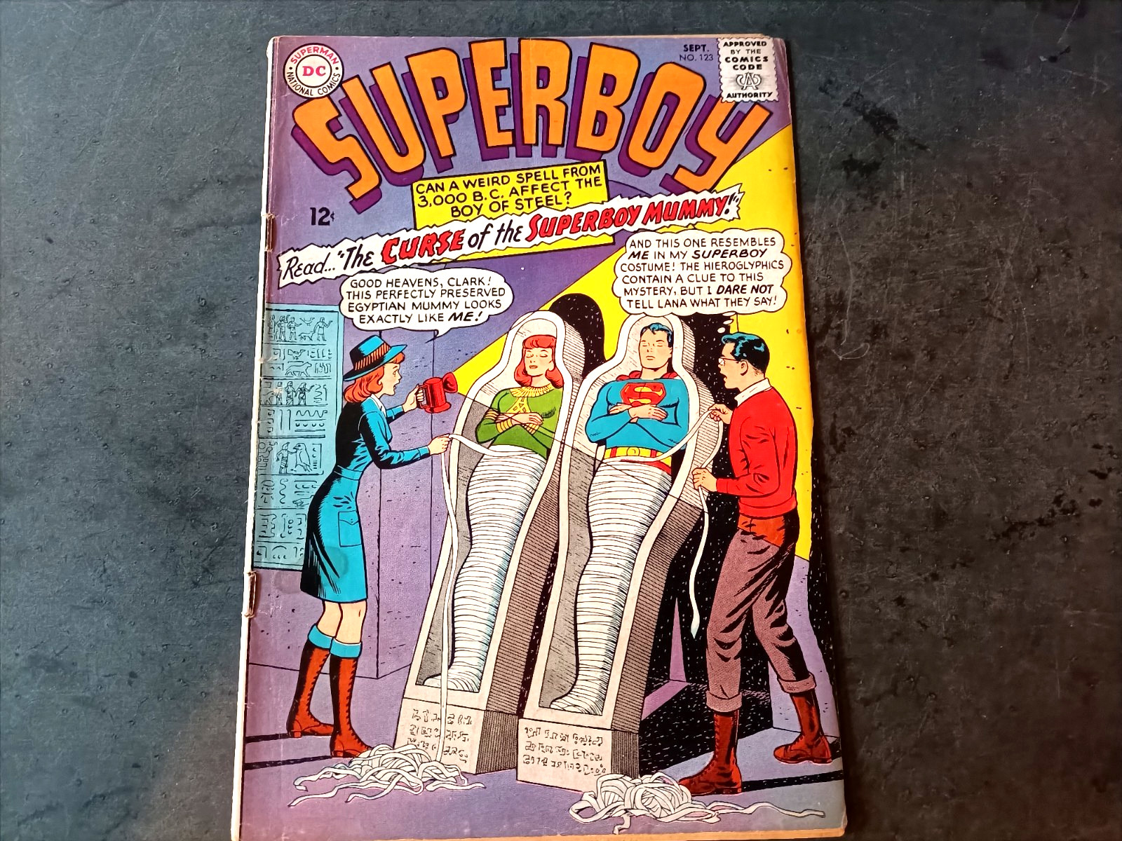 Superboy #123 (Maledizione della Mummia!) - US DC 1965 (condizioni 2) OTTIMO