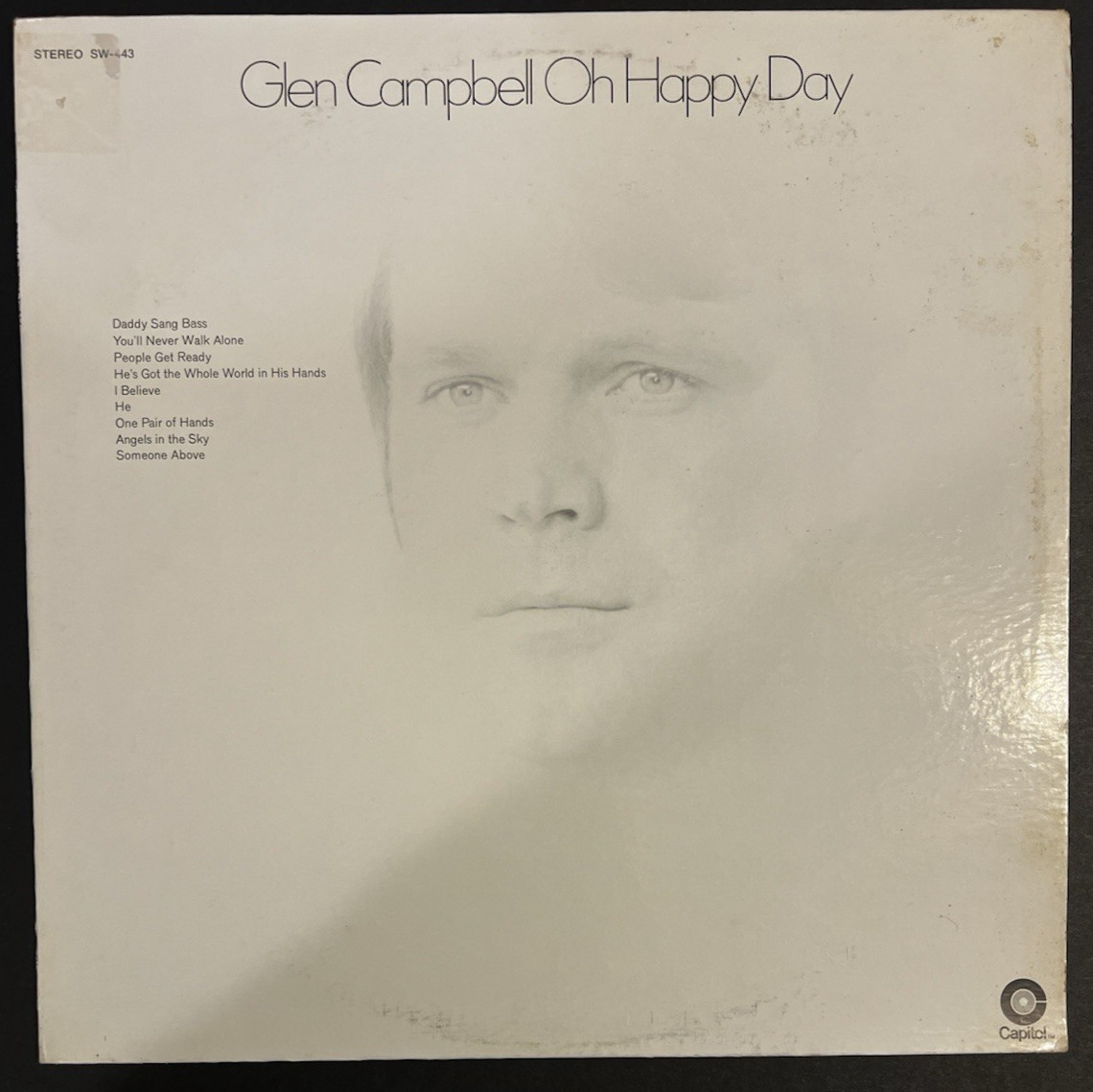 Vtg Glen Campbell- Oh Happy Day Vinyl LP (Capitol -Stereo SW-443) VG/VG