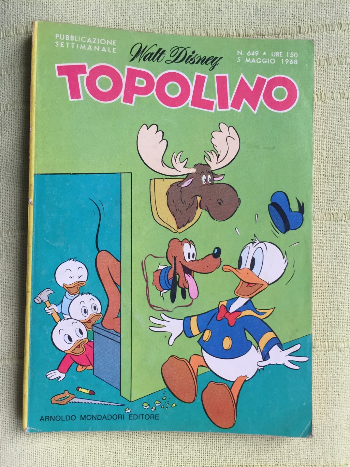TOPOLINO N° 649 - 5 MAGGIO 1968 - CON I BOLLINI, OTTIMO+