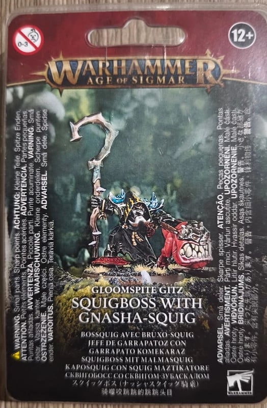 Games Workshop Warhammer Age of Sigmar Gloomspite Gitz Squigboss with Gnasha-Squig Neuf