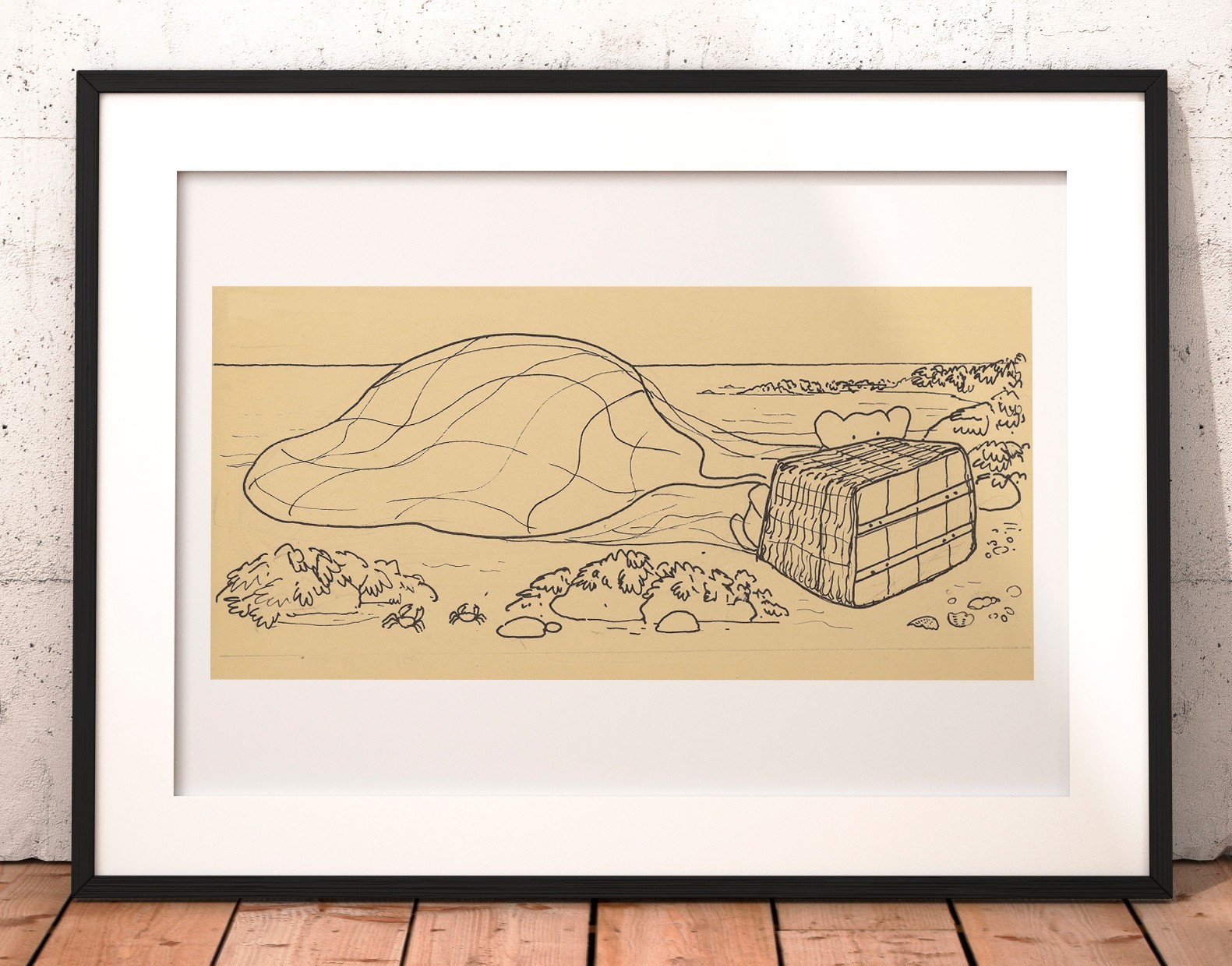 Jean de Brunhoff Le Voyage de Babar Dessin original pour l'édition de 1934
