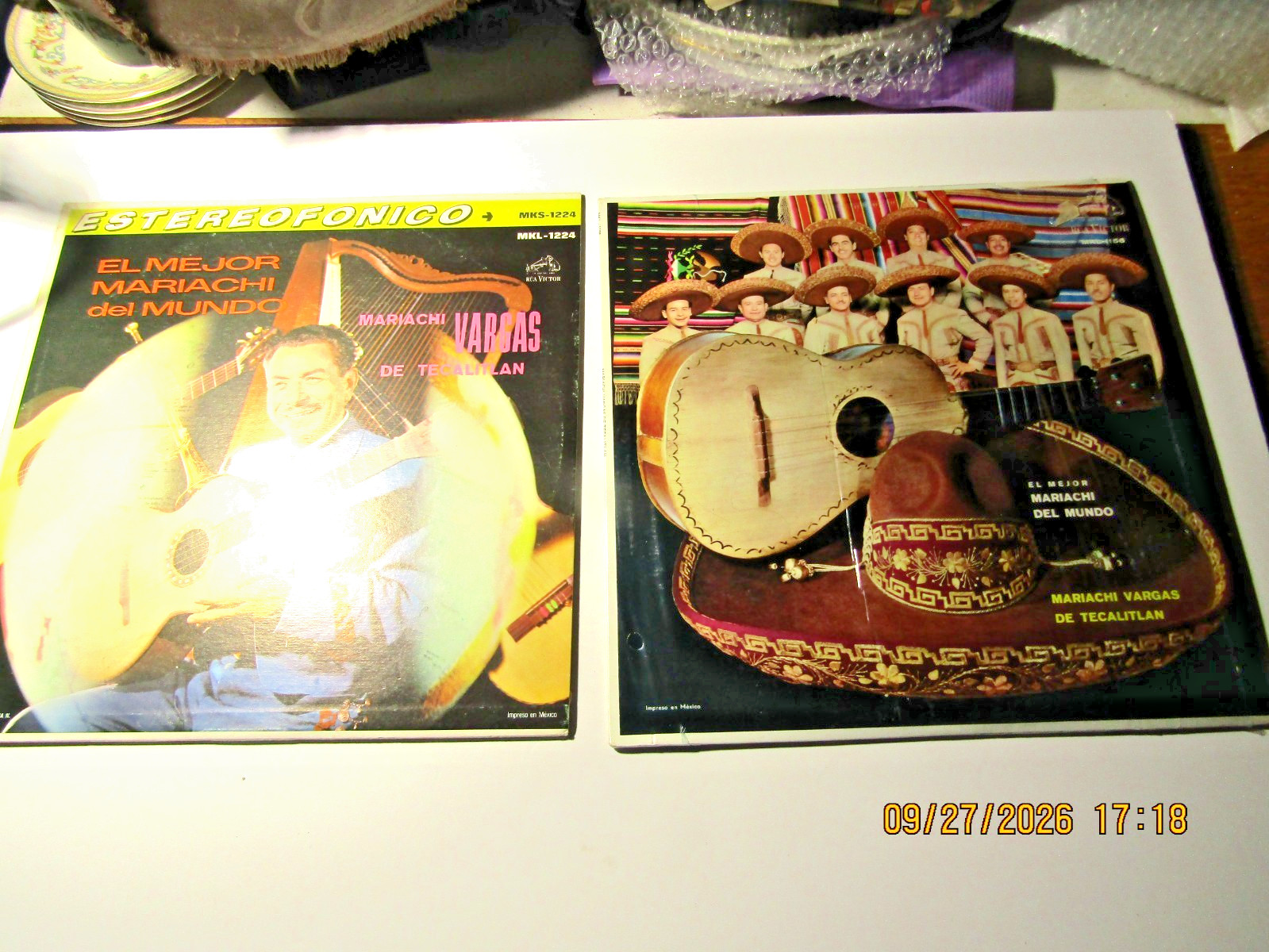 2-LP-LOT-MARIACHI VARGAS DE TECALITLAN-EL MEJOR MARIACHI DEL MUNDO-VOL I &II  EX