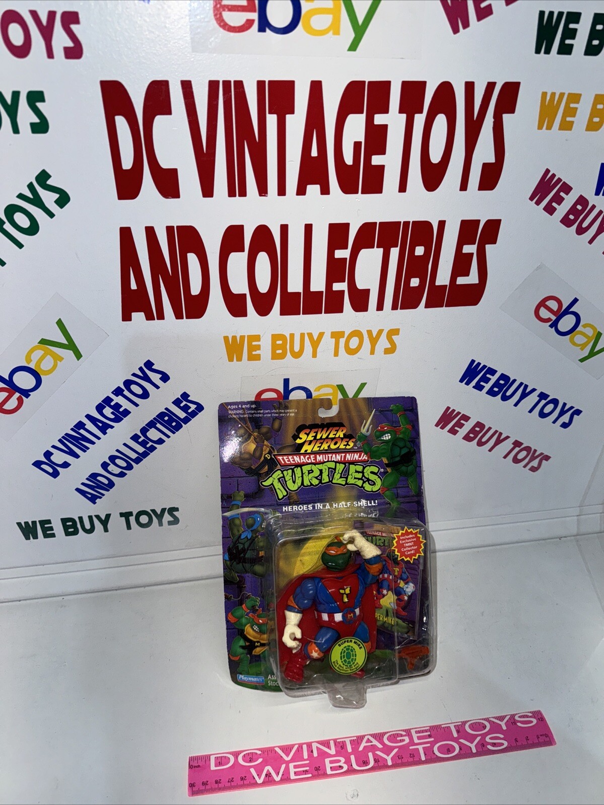 Teenage Mutant Ninja Turtles Sewer Heroes Super Mike  Playmates 1995 TMNT MOC