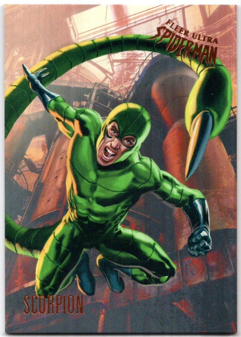 2017 Fleer Ultra Spider-Man Set Base Card #9...SCORPION