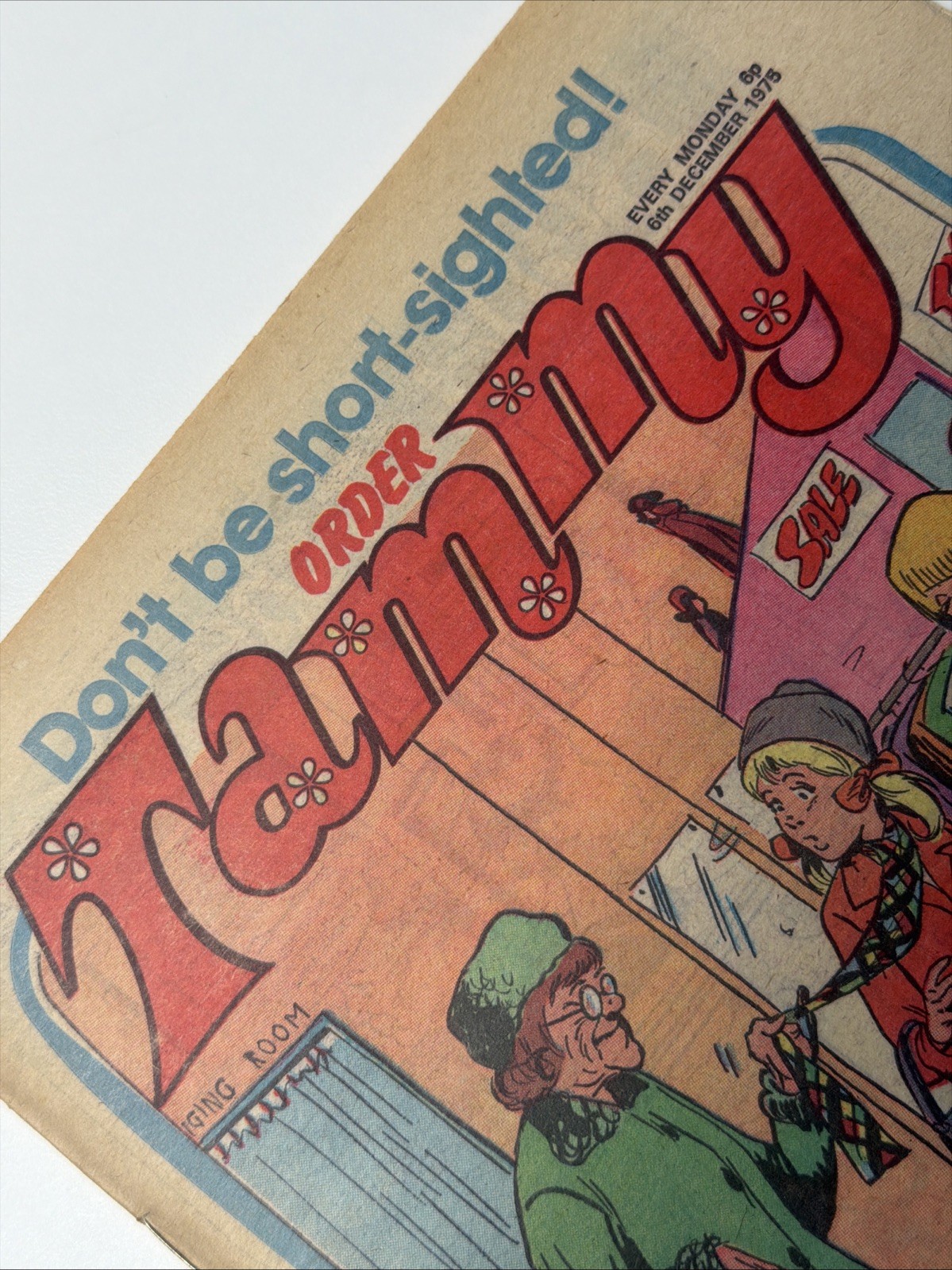 TAMMY COMIC - 6th DECEMBER 1975 Original Vintage 70s Girls Comic Nostalgia