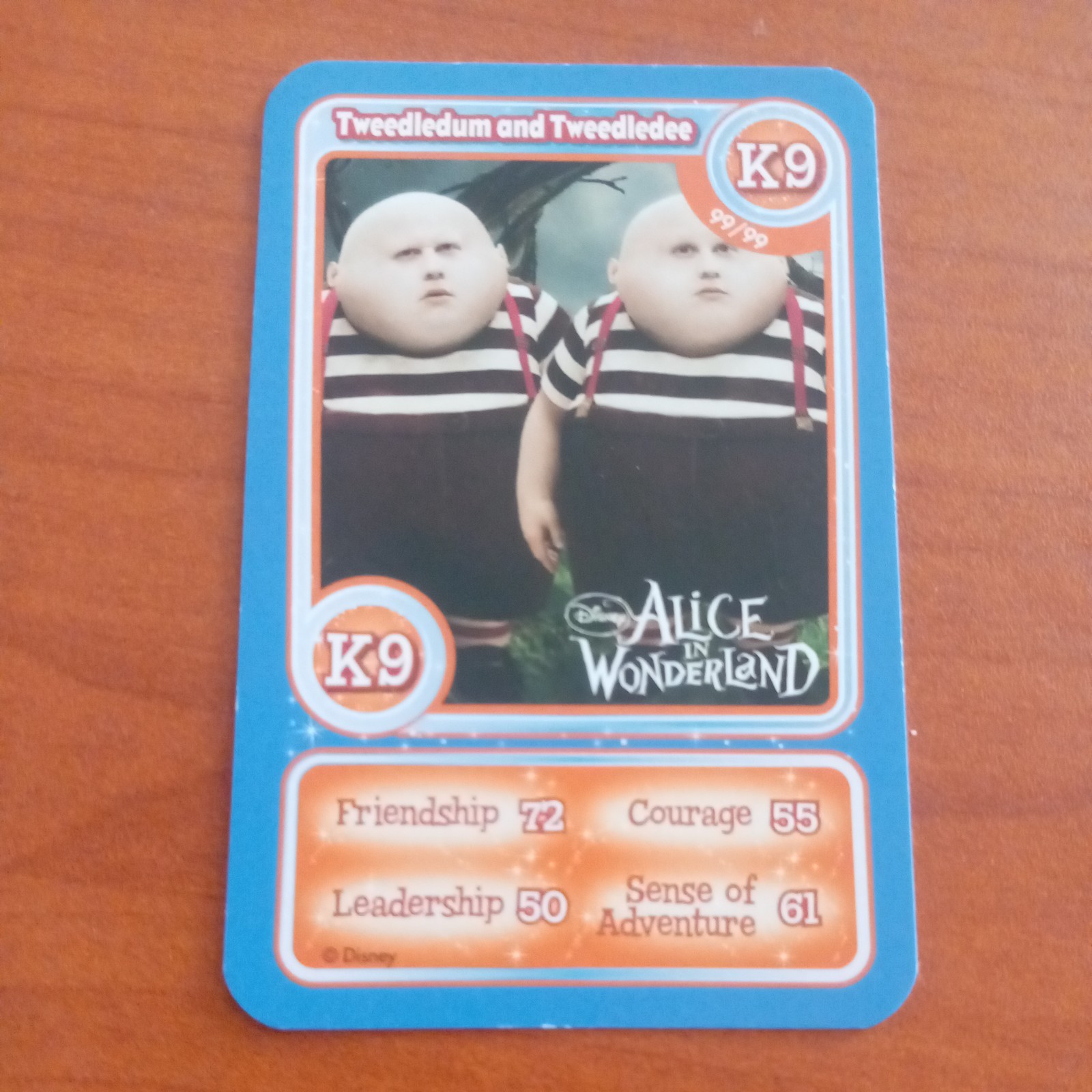Morrisons Disneyland Paris magical moments Card K9 , Tweedledum and Tweedledee