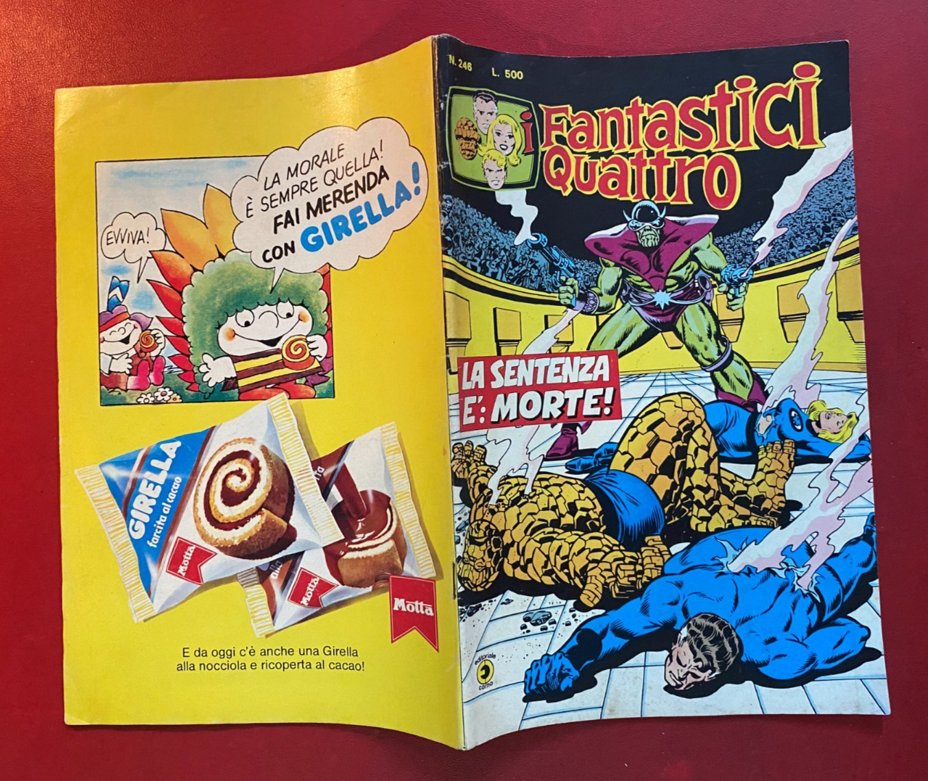I FANTASTICI QUATTRO n. 246 Ed. Corno (1980) Fumetto Marvel