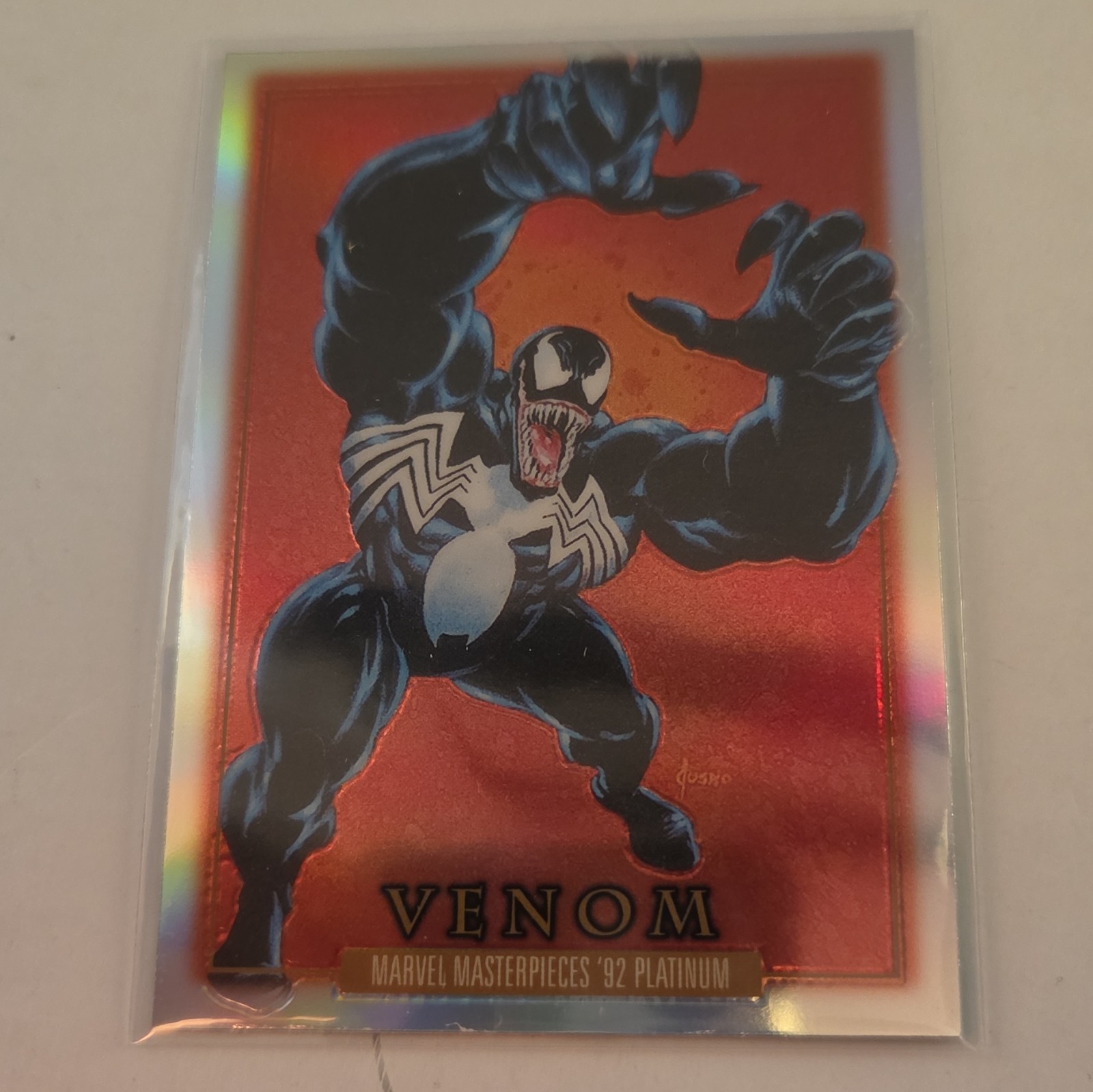 Venom #97 2024 Rainbow Upper Deck Marvel Masterpieces 92 Platinum🔥B*