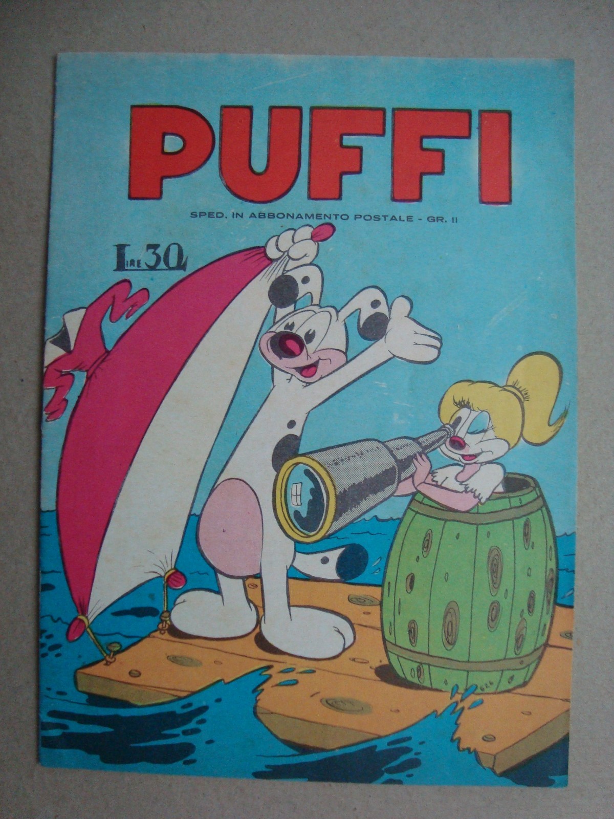 puffi n°6 albo d'oro ed.flaminia 1962