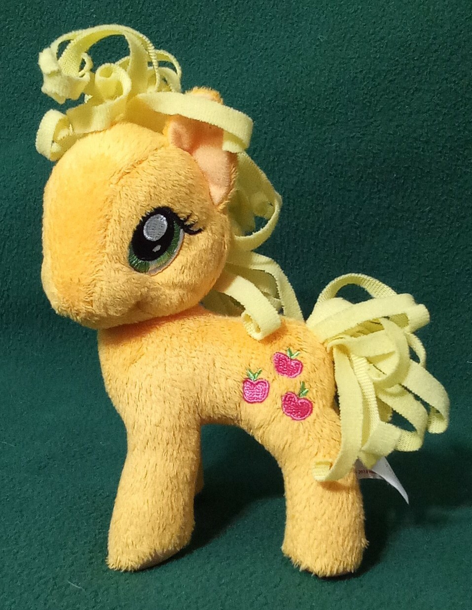 Peluche My Little Pony Applejack Hasbro 2013 giallo con peluche mele