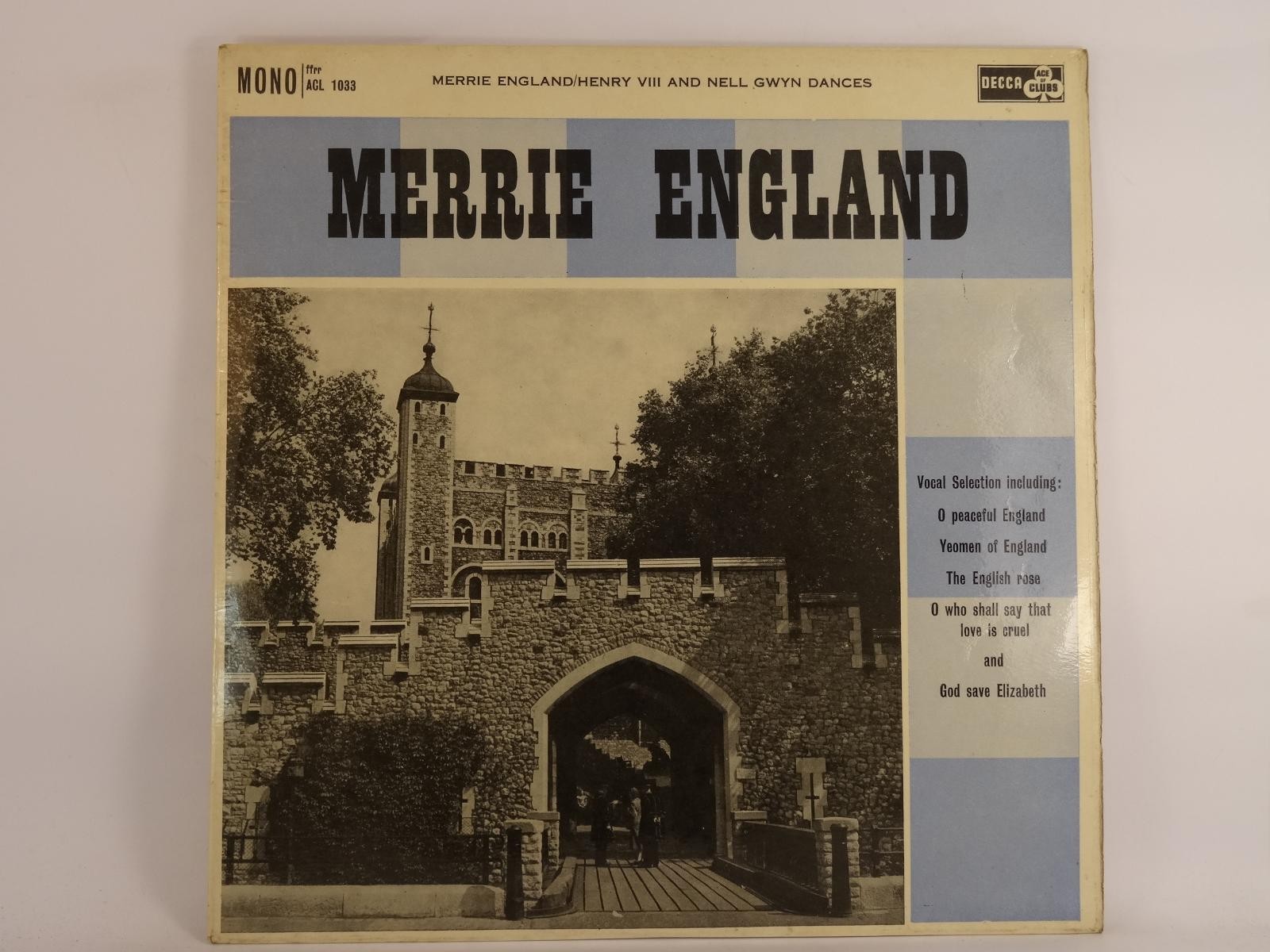 NEW SYMPHONY ORCHESTRA OF LONDON MERRIE ENGLAND (3) (A) LP ACE OF CLUBS