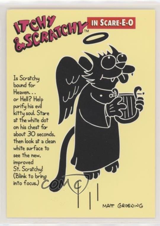 1994 SkyBox Bongo Comics Simpsons Serie 2 Prurito e Graffiato nella paura-E-O 07oj
