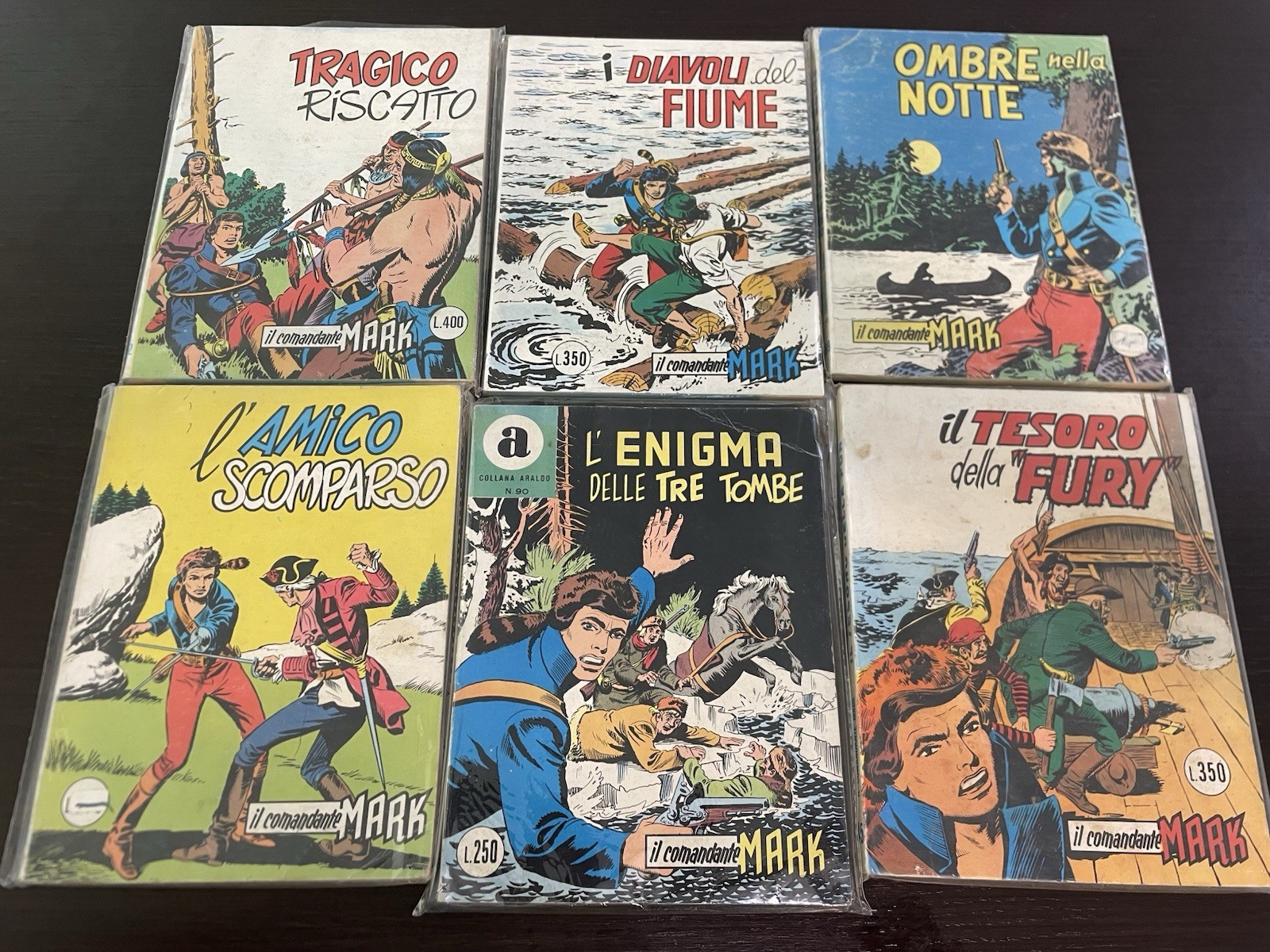 Lotto 6 Fumetti Il Comandante Mark Collana Araldo Vintage
