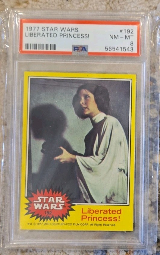 1977 Star Wars Topps #192 Principessa Liberata! PSA 8 NM-MT