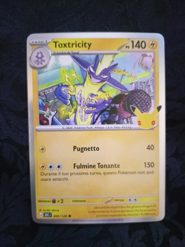 Pokémon 30th Anniversary Toxtricity 60/128 Italiano