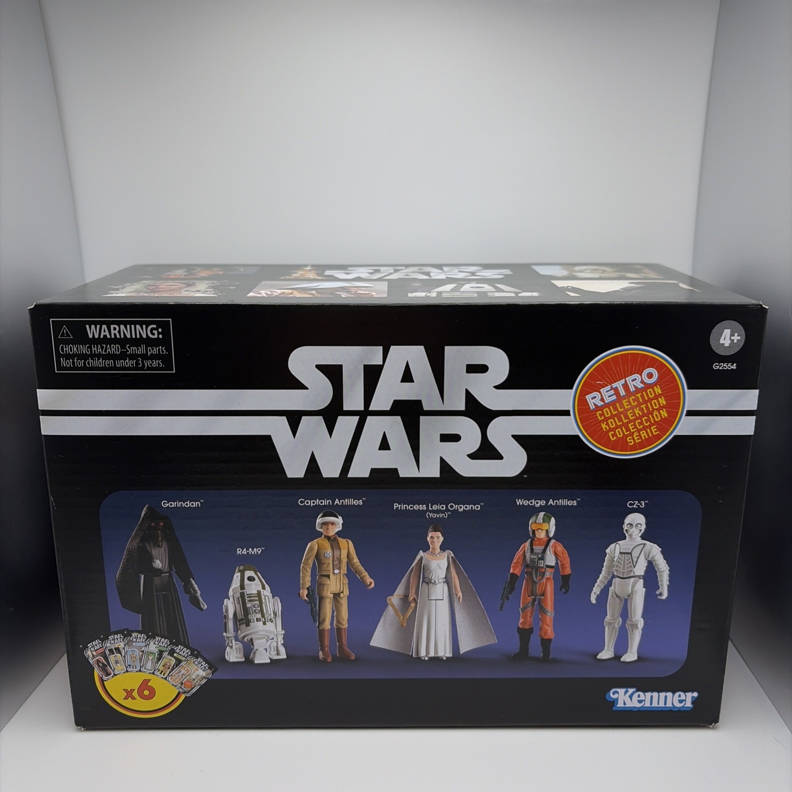 Star Wars Retro Collection 6 Figure Set Kenner G2554 Leia Wedge Antilles New