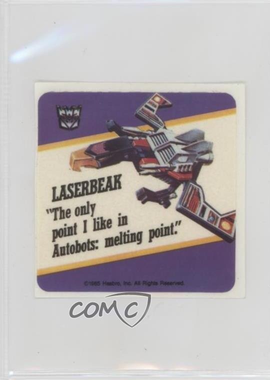 1985 Hasbro Transformers Stickers Laserbeak d8k