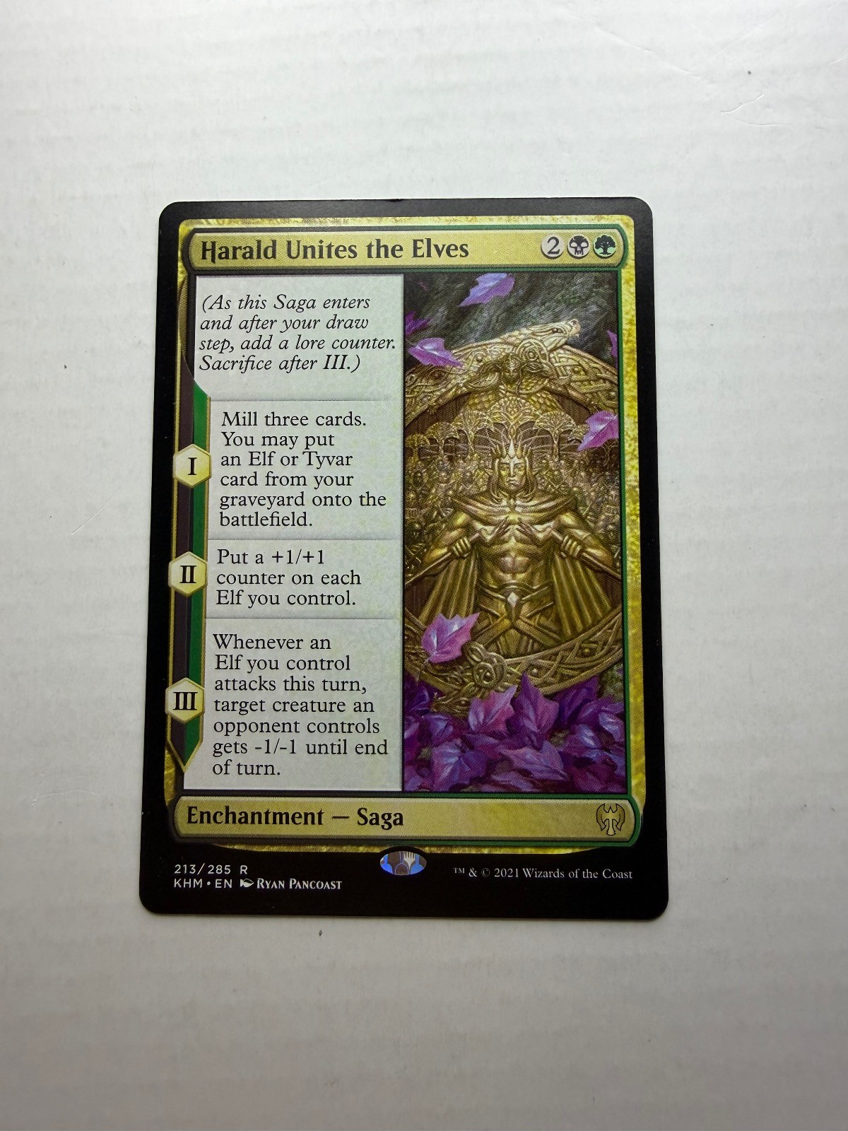 Harald Unites the Elves 213 raro Kaldheim Magic: The Gathering leggermente giocato