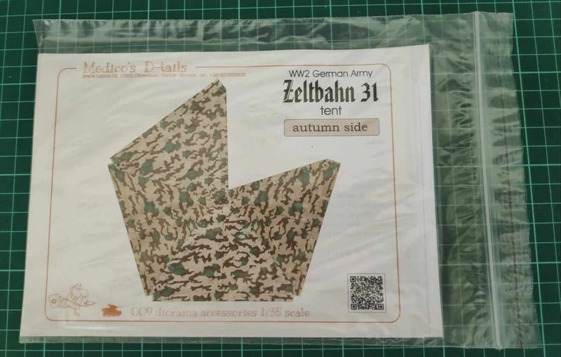 Tiendas Zeltbahn 31 Otoño (4 Soldados) WWII, Medico's D-tails 1/35