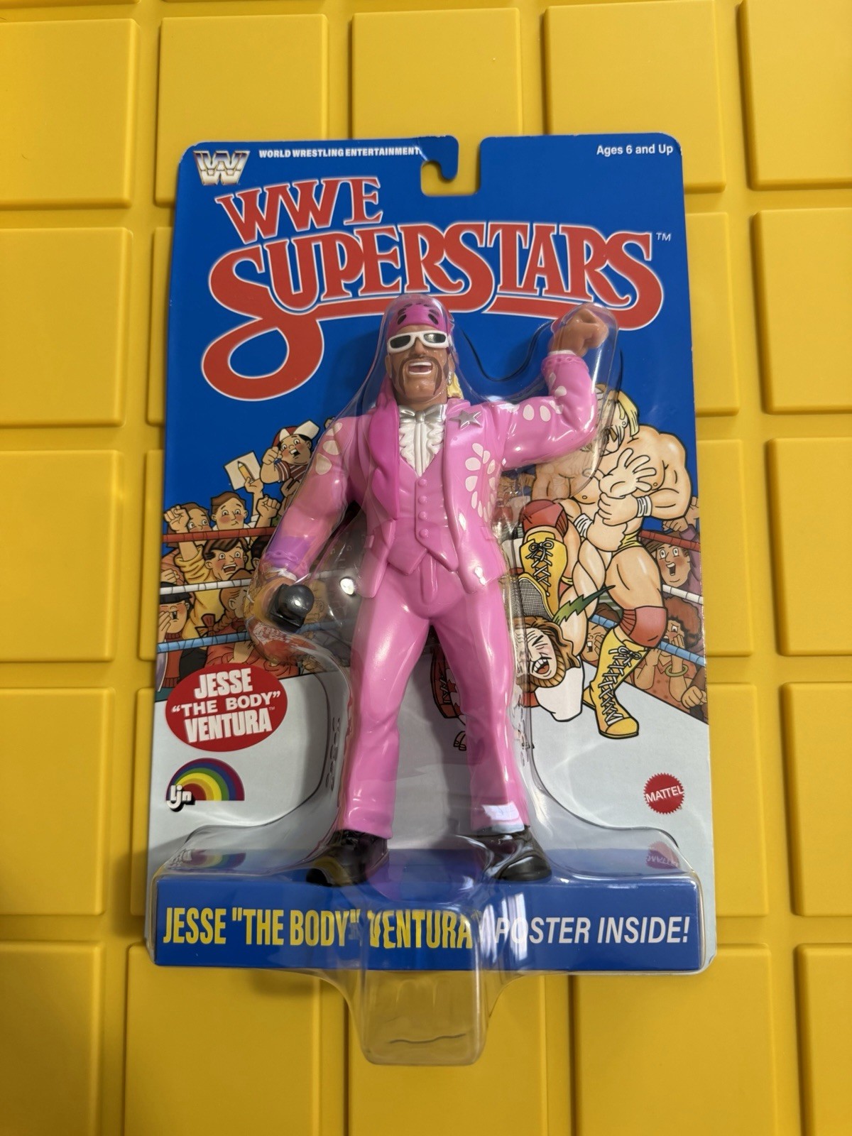 WWE Mattel LJN Retro Jesse The Body Ventura Blue Card!