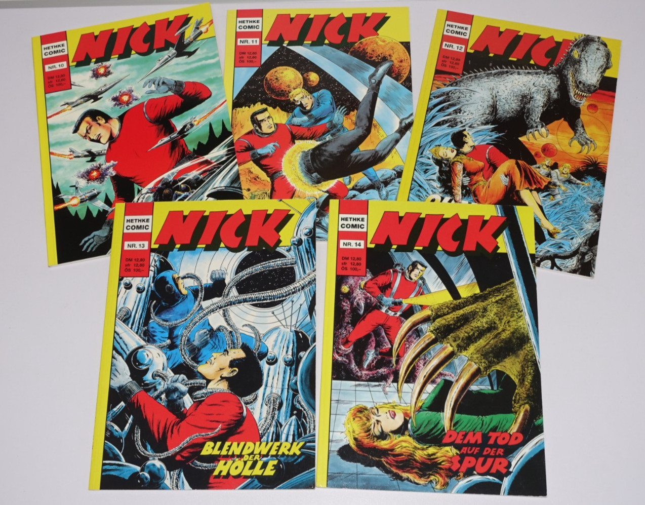 Raccolta fumetti Hansrudi Lavanderia Nick n.11-14 Hethke Editore SciFi