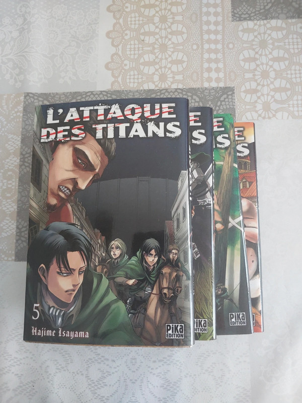 Lot 4 manga L'attaque des titans