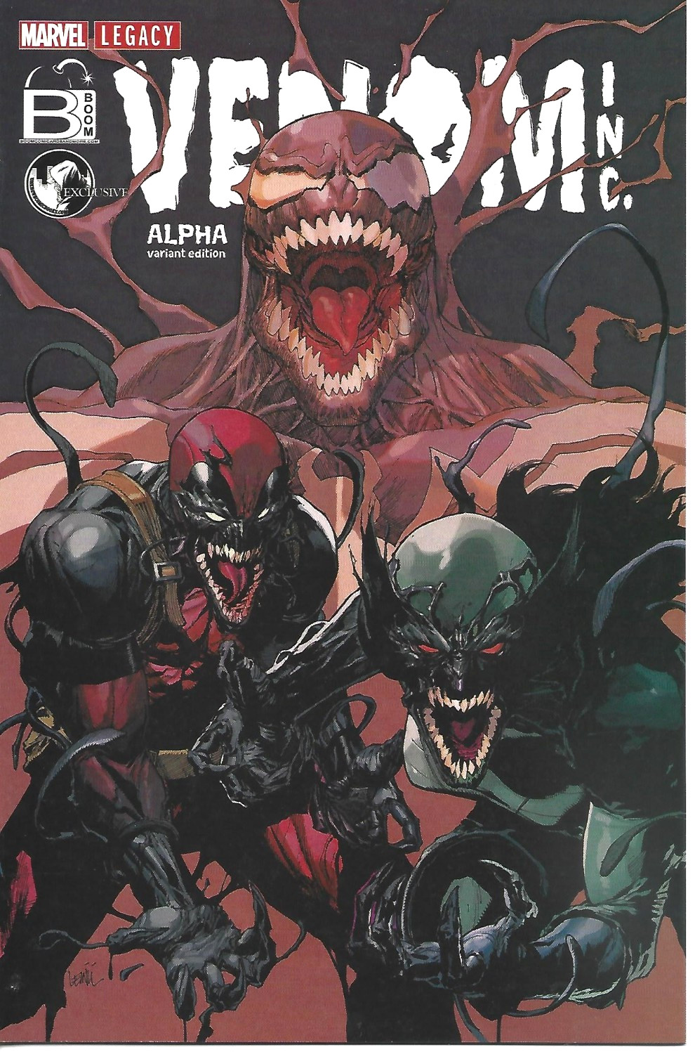 AMAZING SPIDER-MAN VENOM INC ALPHA #1 LEINIL FRANCIS YU VARIANTE MARVEL 2018 B/B