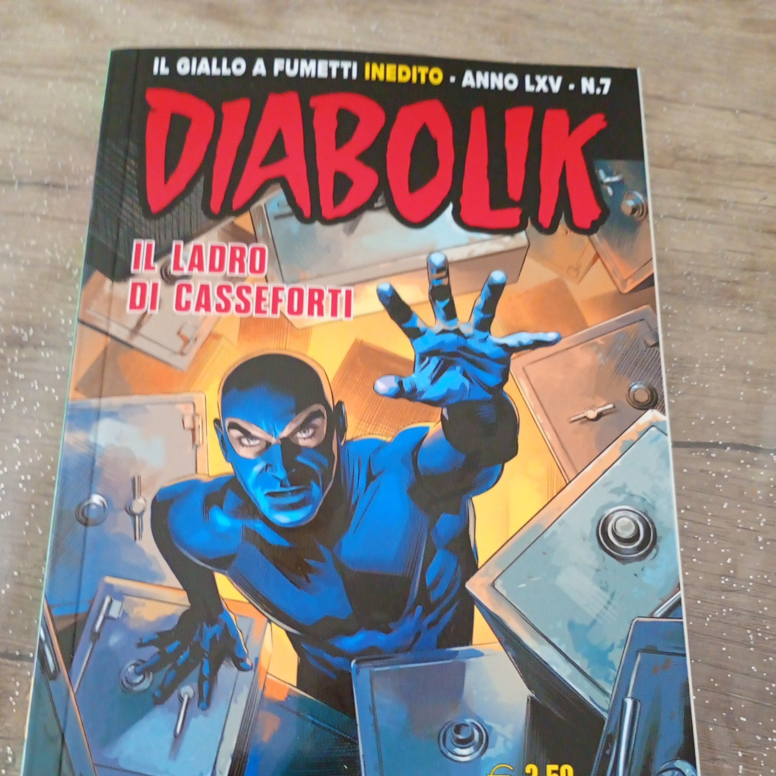 Diabolik Il Giallo a Fumetti inedito - il ladro di casseforti - Anno LXV n.7