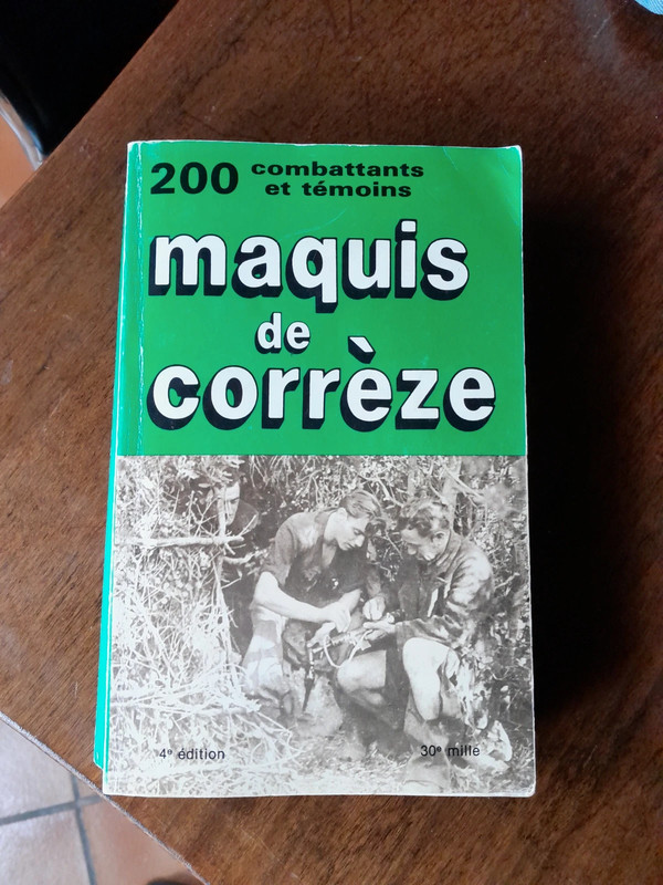 Livre Maquis de Corrèze