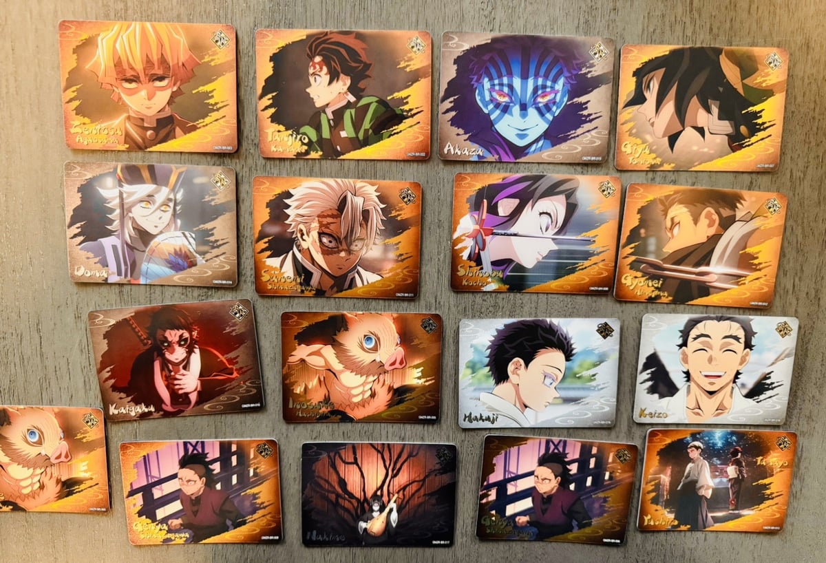 KAYOU Demon Slayer Infinity Castle Cards Near Mint - 17 Cards 
