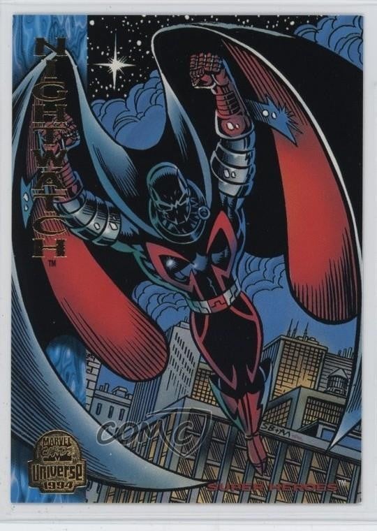 1994 Fleer Marvel Universe Series V Super Heroes Nightwatch #128 c2s