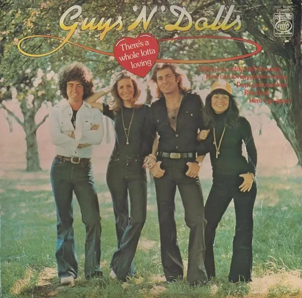 LP Guys 'n Dolls There's A Whole Lotta Loving Pop Rock Vinyl 33 U/min NM