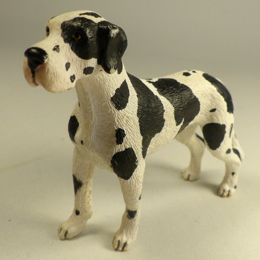 SCHLEICH Farm Life ARLECCHINO GRANDE ALANO figura cane lunga 3 pollici (2010) 16384