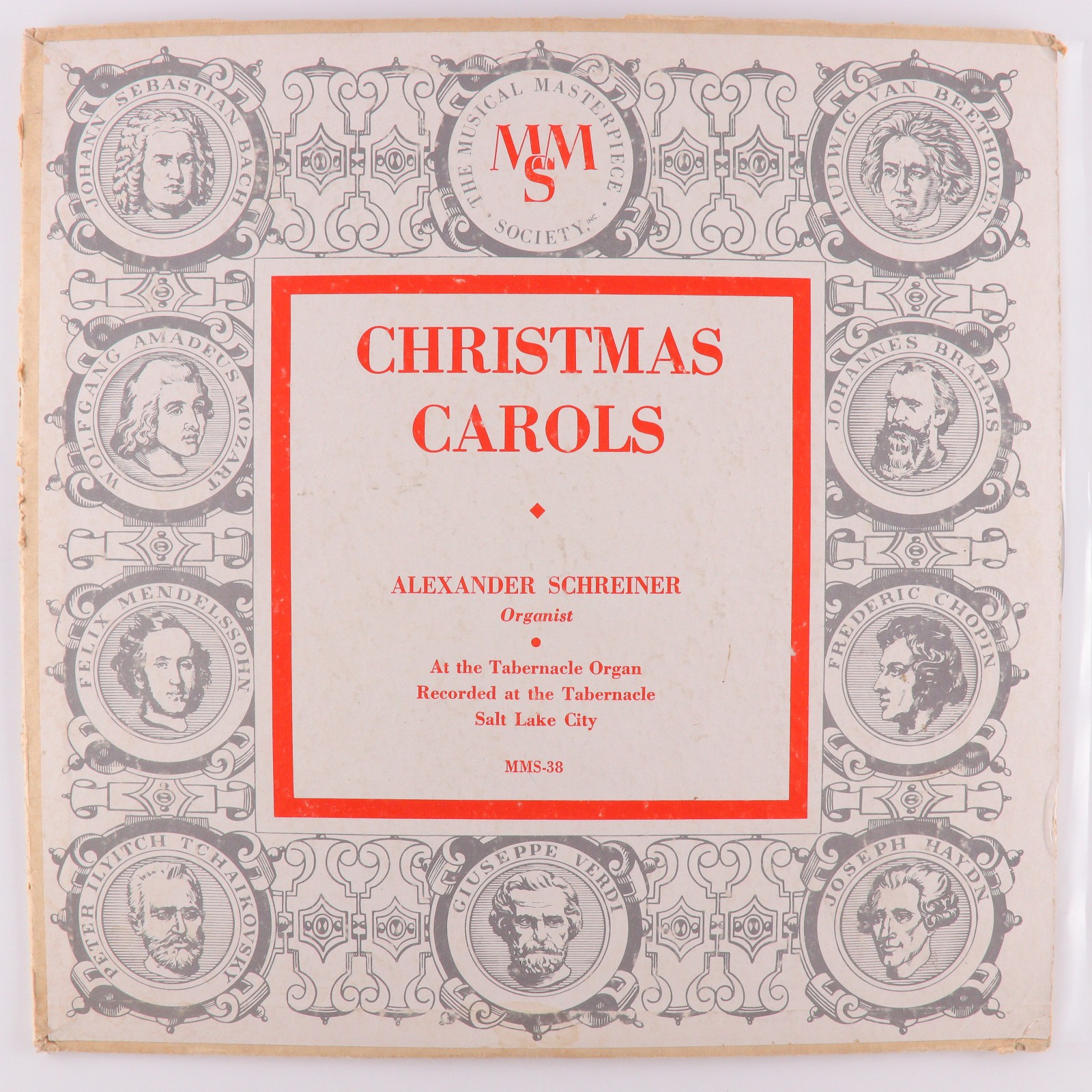 Alexander Schreiner Christmas Carols 1955 10" 33 rpm LP Vinyl Record MMS-38