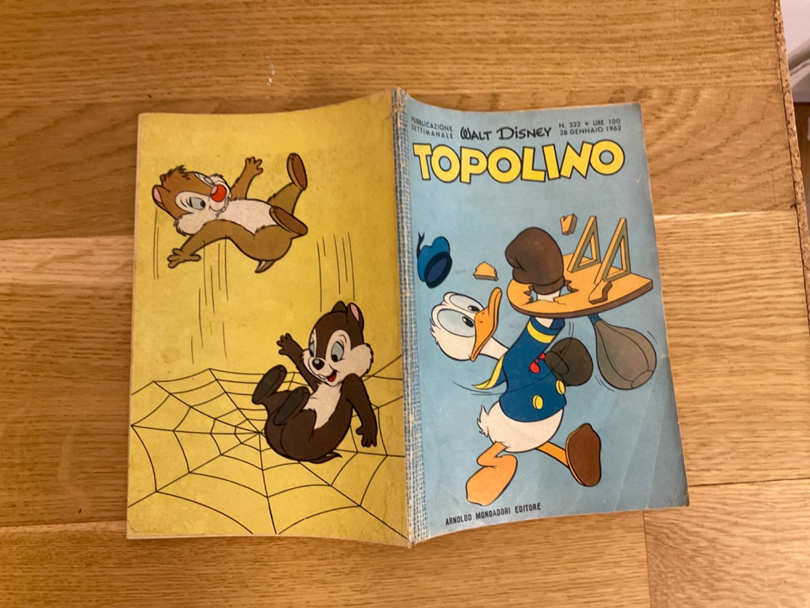 TOPOLINO LIBRETTO N.322 MONDADORI DISNEY 1962 SI BOLLINO, SI FIGURINE