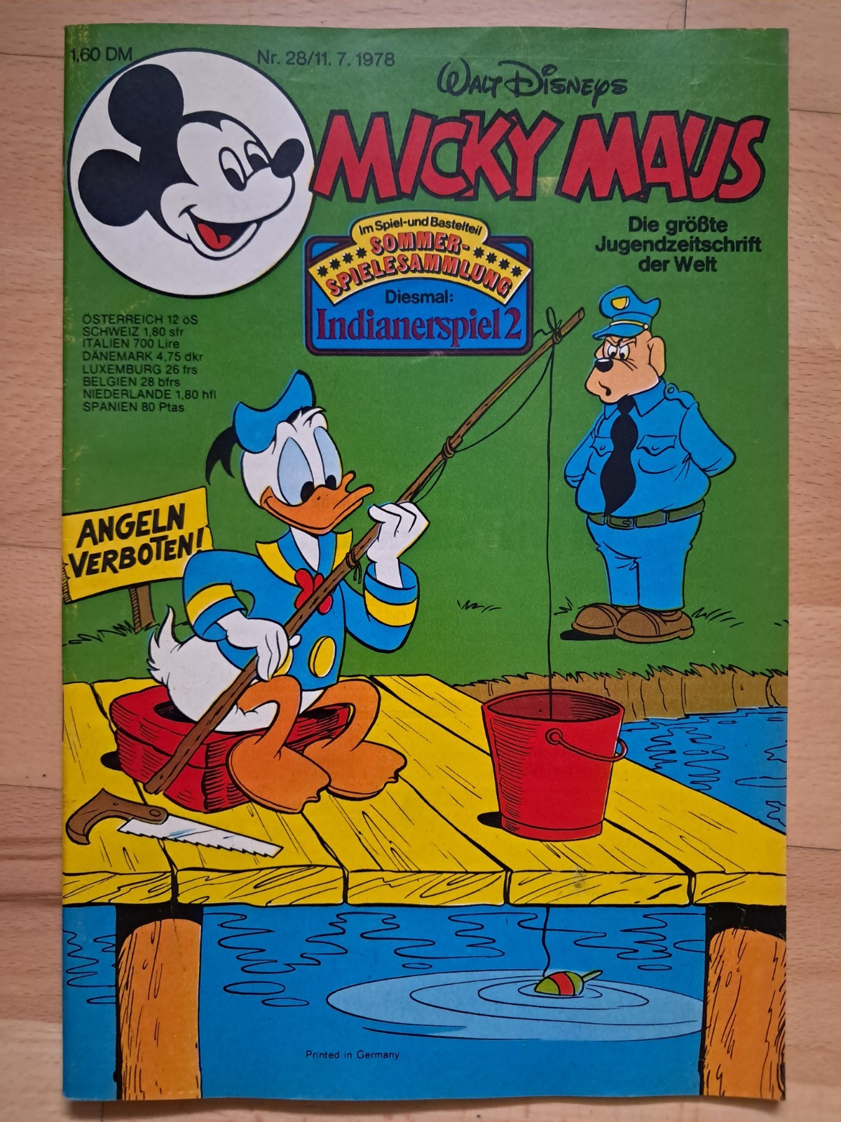 Topolino n.28 del 11.7.1978 con gioco indiano + angolo di raccolta - TOP Z1
