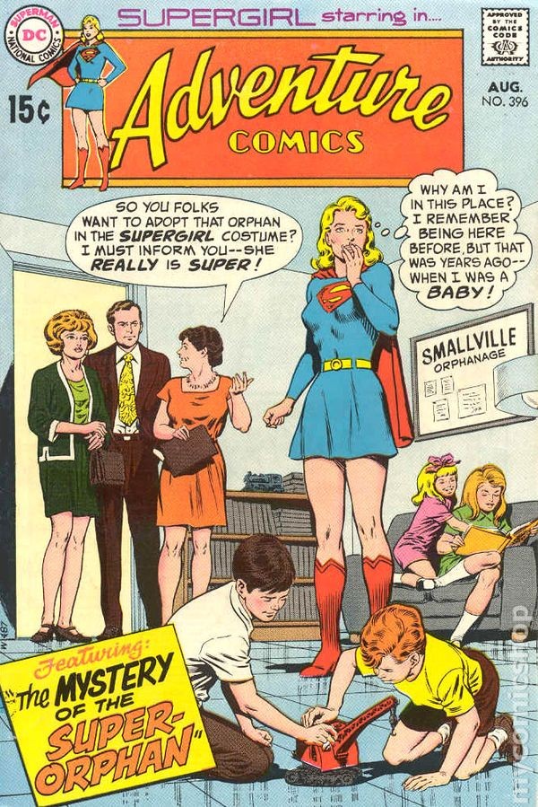 Adventure Comics #396 VG/FN 5.0 1970 Immagine Stock Basso Grado