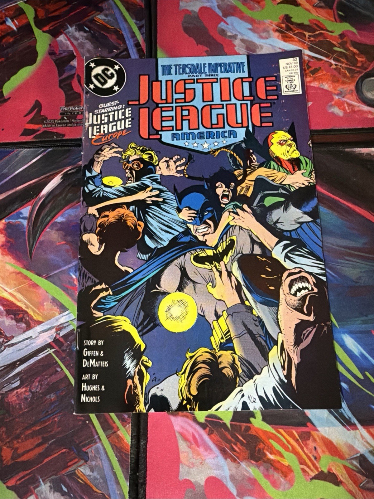 JUSTICE LEAGUE AMERICA #32 8.0 DC COMIC BOOK CM39-16