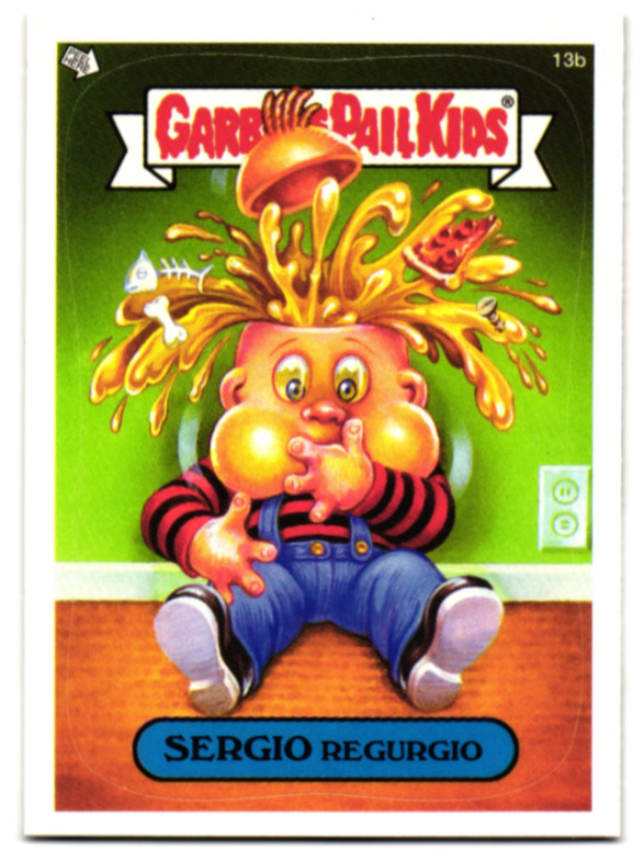 Brain Food SERGIO Regurgio Garbage Pail Kids 2004 All-New Series 3 #13b