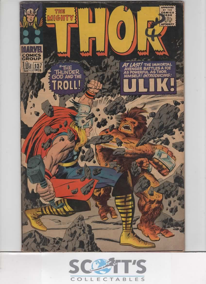 THOR  #137   G/VG  1ST ULIK
