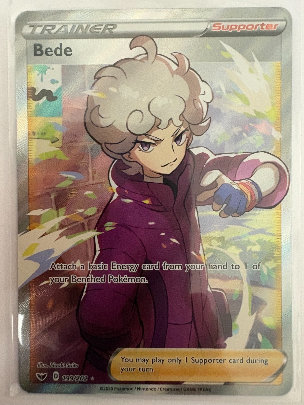 Pokemon Beda 199/202 2020 Full Art Allenatore Scudo Spada Ultra Raro Nuovo con etichette