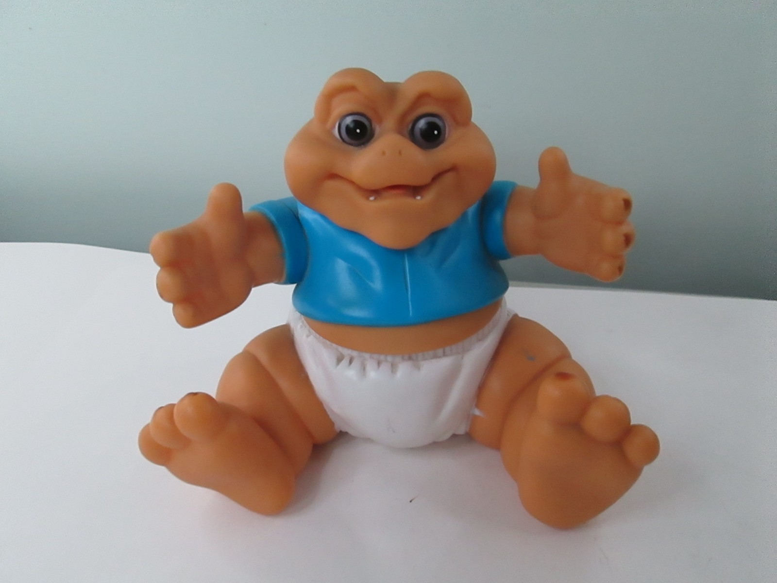 Vintage Dinosaur Baby Sinclair Mexican  TV Show Kids Plastic Collectors Item