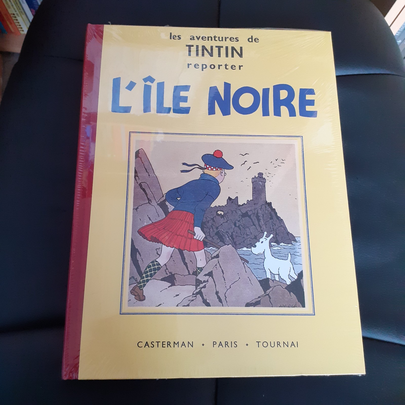 Tintin l'ile Noire fac-similé Noir et Blanc de l'édition 1938 / NEUF