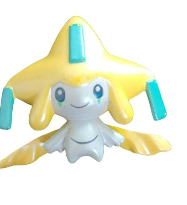 Nintendo Pokemon Jirachi Mini Figure Tomy Yellow Teal Mythical Pokemon Toy
