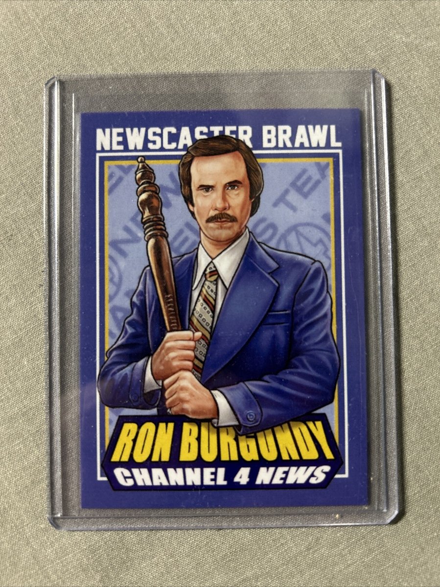 Cuyler Smith Newscaster Brawl Ron Burgundy Trading Card Serie 6 #d 65/80 Sig!