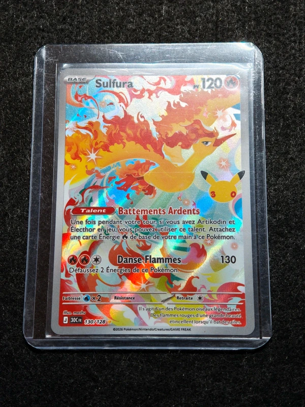 Carte Pokémon 30 ans Sulfura