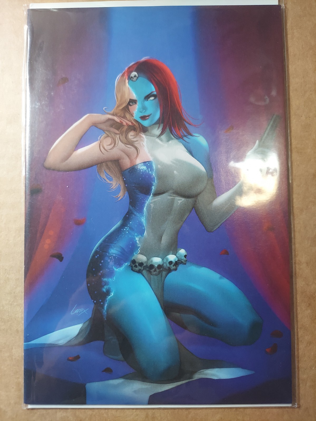 Copertina X-men Forever #1 variante vergine rapporto 1:100 di Leirix Li con mistica