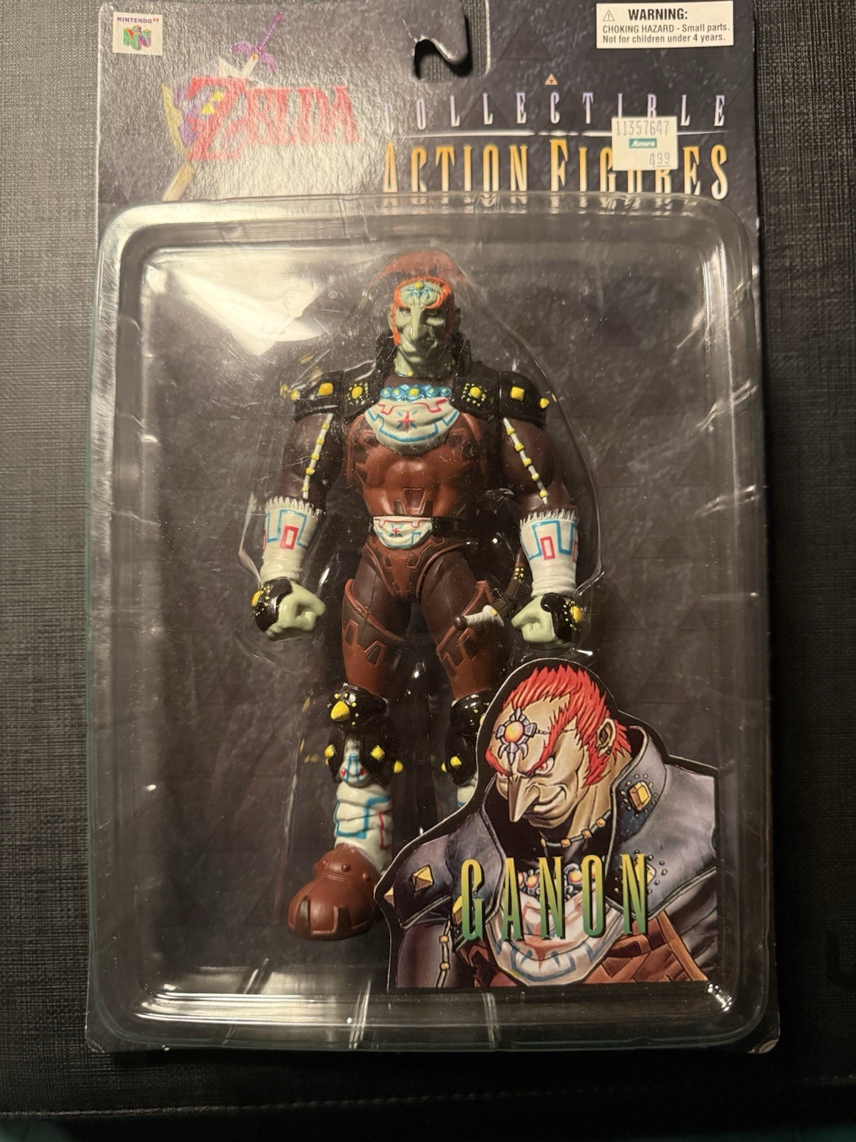Legend of Zelda Nintendo Ganon Action Figure Ocarina of Time 1998 SEALED IN BOX