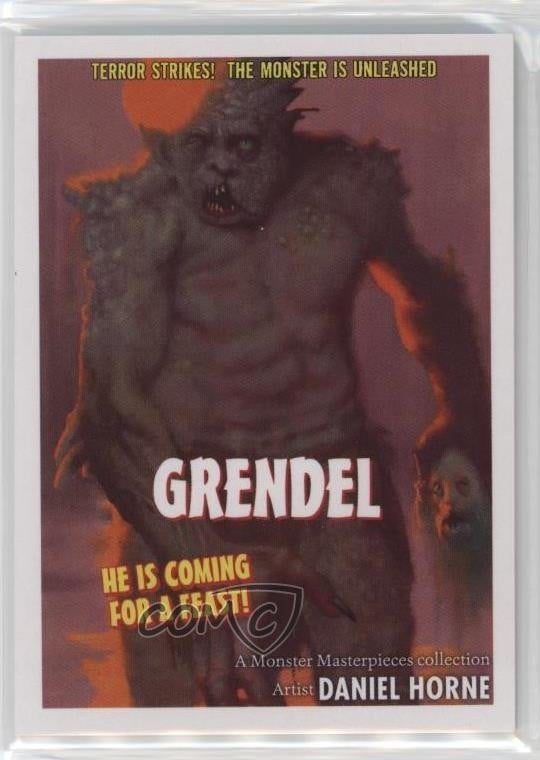 2024 Masterpieces Monster Edition poster film variante 616/1499 Grendel #36 0bt4