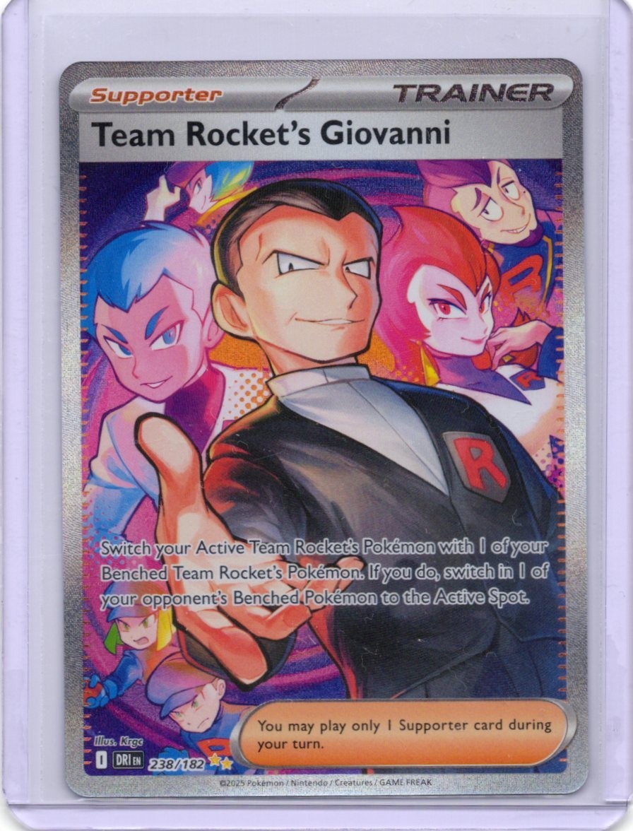 TEAM ROCKET'S GIOVANNI 238/182 SPECIAL ILLUSTRATION RARE DESTINED RIVALS NM
